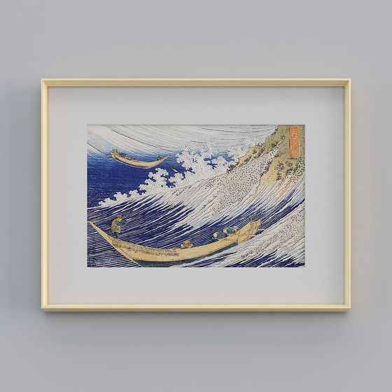 Great Wave off Kanagawa 3D model for Creative Projects