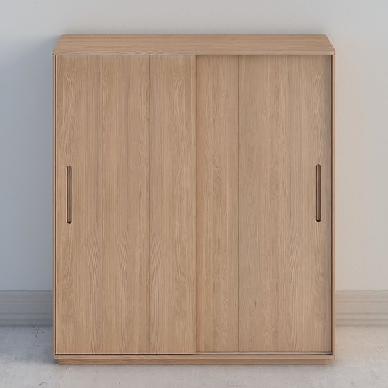 Modern Sliding Door Wardrobe 3D model