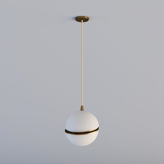 Minimalist Low-Poly Chandelier 3D model