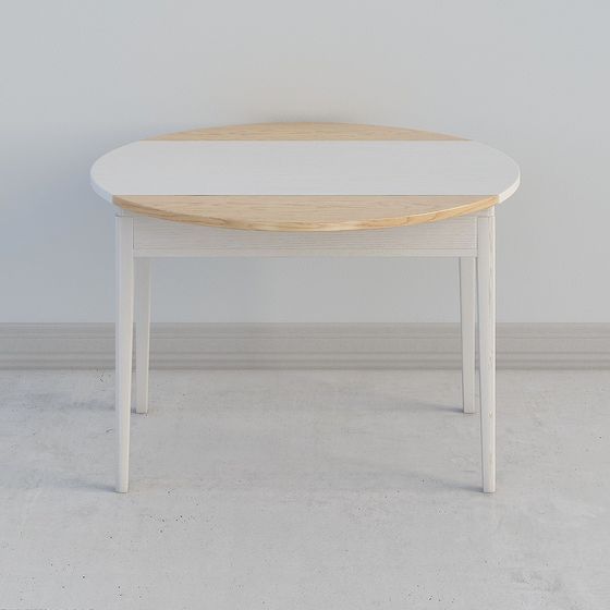 Stylish Low-Poly Round Table 3D model for Various Designs