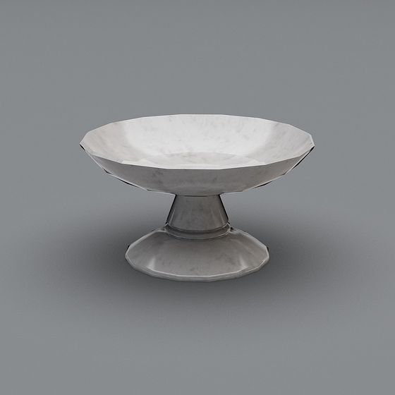 Elegant High Foot Bowl 3D Model