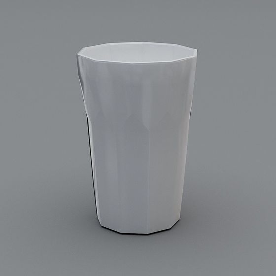 Prism Vase 3D model with Modern Aesthetics