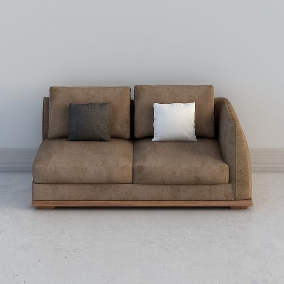 Modern Low-Poly 3D Sofa Model