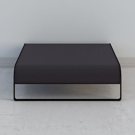Modern Concrete Side Table 3D model