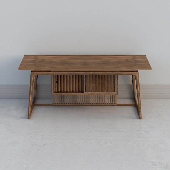 Mid-Century Modern Console Table 3D model