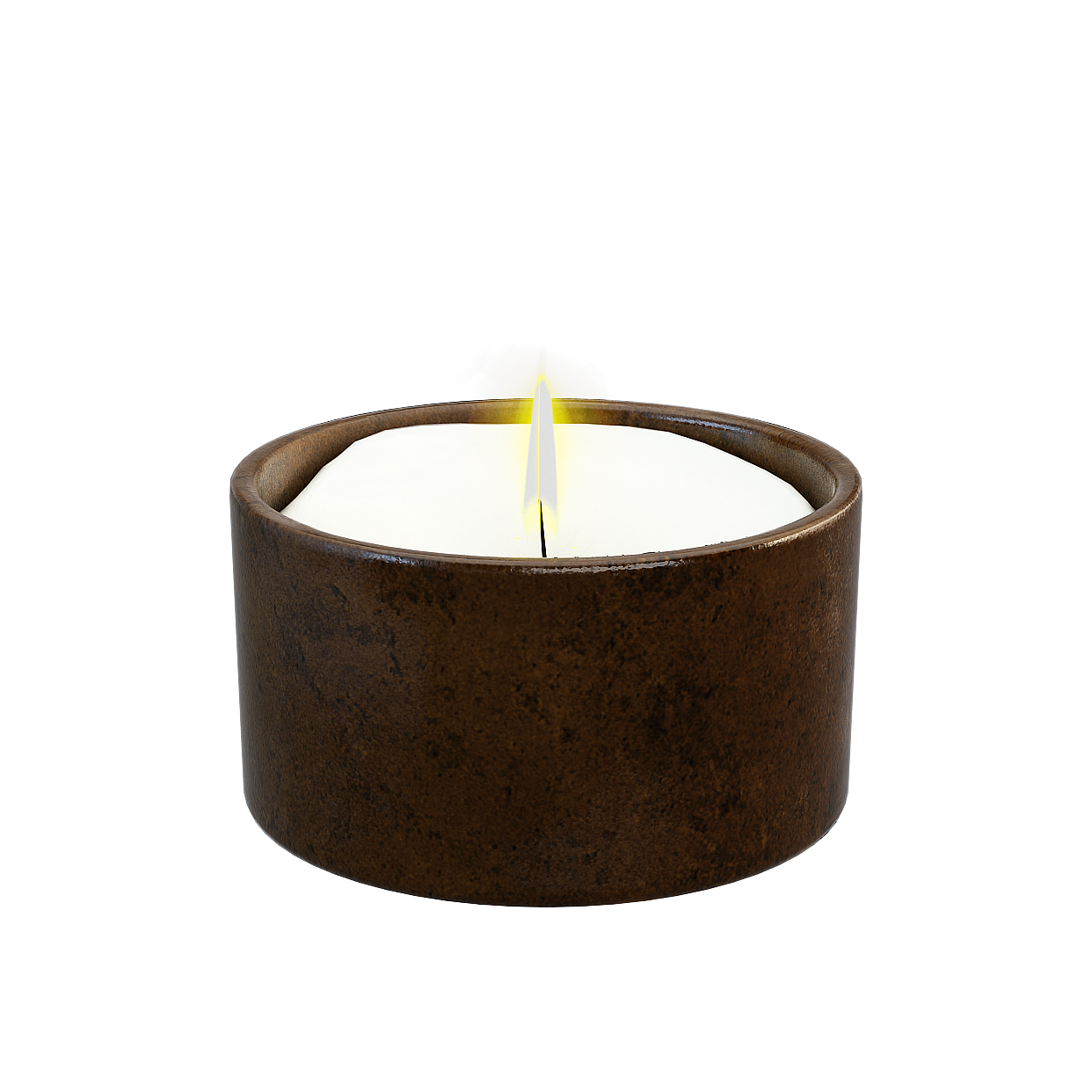 Elegant Candle 3D Model – Low-Poly Ambient Lighting