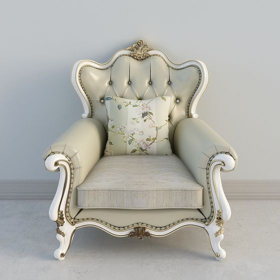 Royal Sofa 3D model - Blending Classic and Modern Elegance