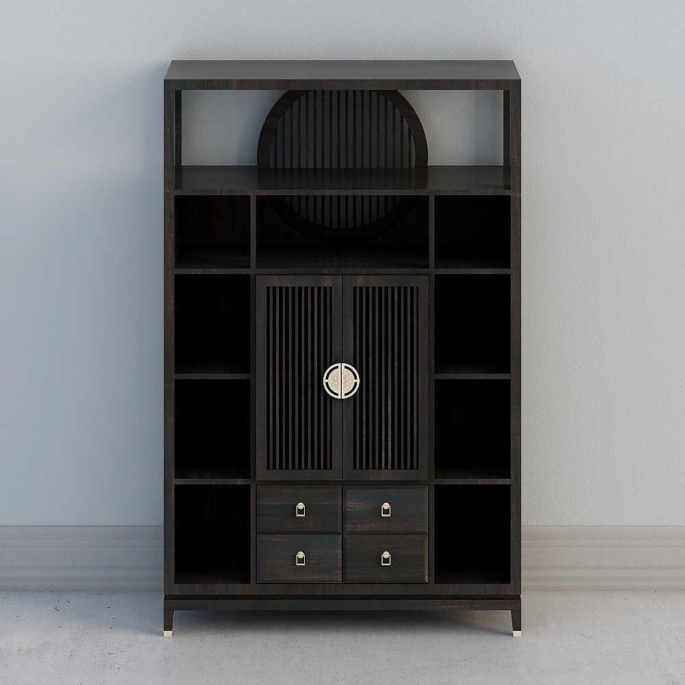 Bibliothèque à trois portes A1651