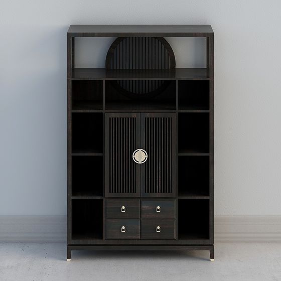 Bibliothèque à trois portes A1651