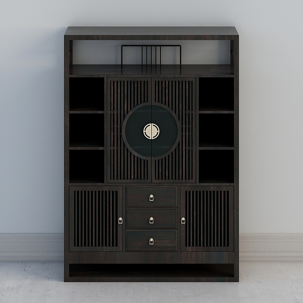 A1650-3 three-door bookcase