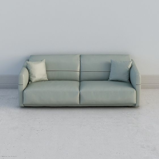 Stylish Low-Polygon Sofa 3D model