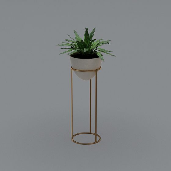 Modern Elegant 3D Model Plant Stand