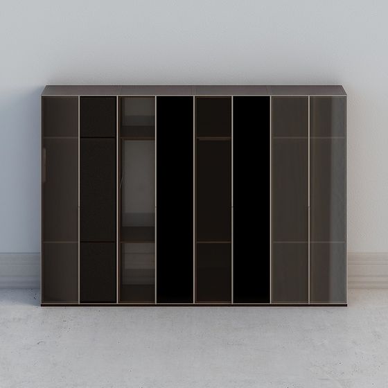 Minimalist Wardrobe 3D model for Modern Interiors