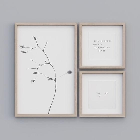 Minimalist Art Frames 3D model