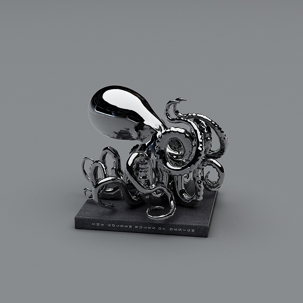 Mystical Cuttlefish 3D model for Creative Projects