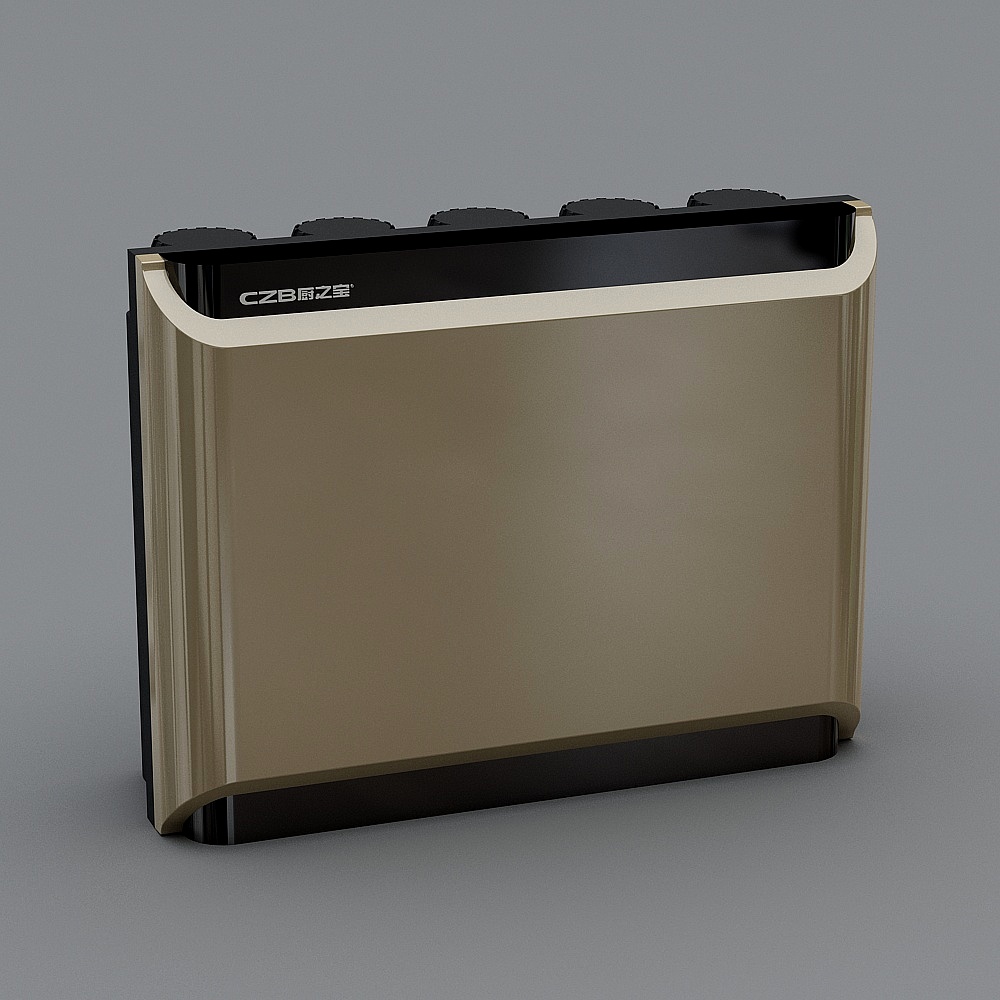 Stylish Low-Polygon Kitchen Island 3D model