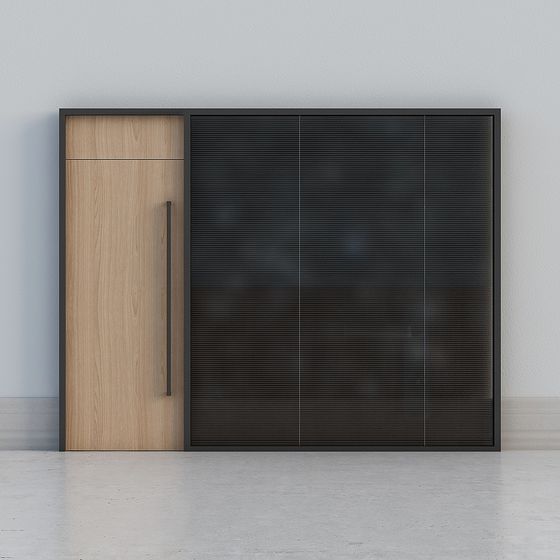 Sleek Sliding Door 3D model for Modern Interiors