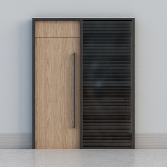 Chic Modern Door 3D model for Stylish Interiors