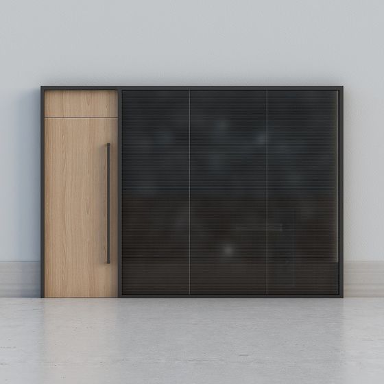 Minimalist Dual Door 3D model for Modern Interiors