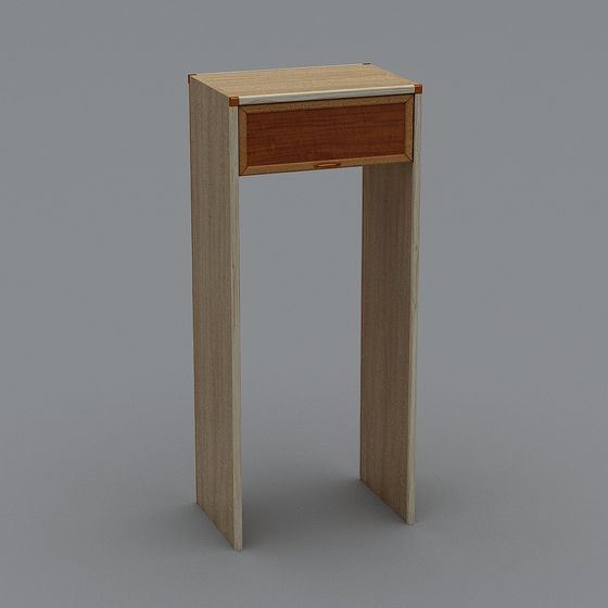 Elegant Minimalist Nightstand 3D model