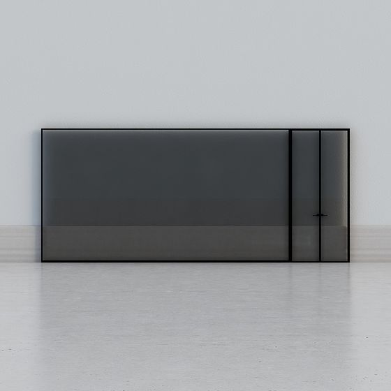 Modern Glass Door and Floor-to-Ceiling Window 3D model