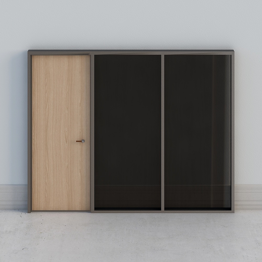 유리 파티션 스크린 - 지면