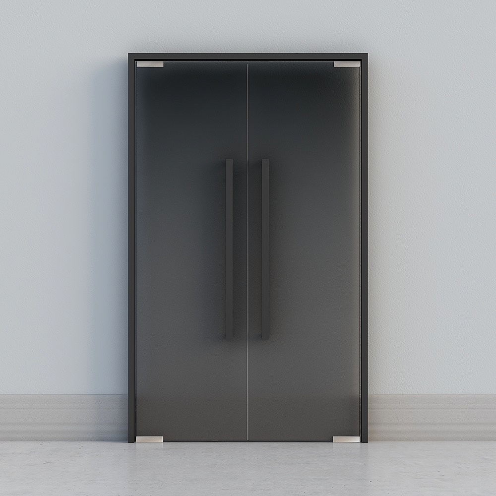 puerta de cristal doble moderna