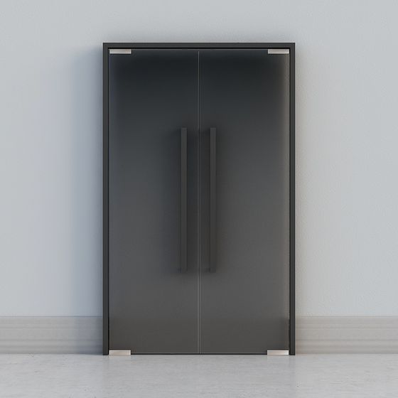 puerta de cristal doble moderna