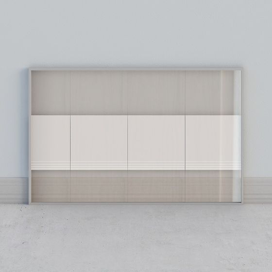Minimalist Sliding Door 3D model
