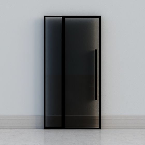 Porta a Due Vetrate Scure Moderna