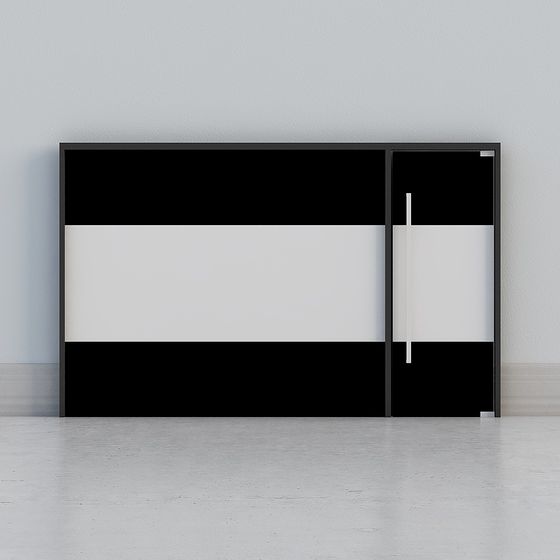 Minimalist Sliding Door 3D model