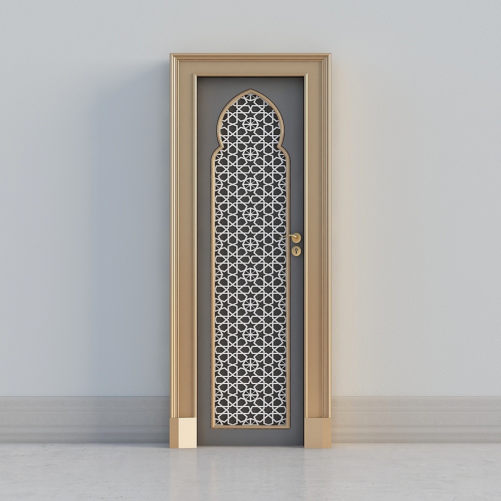 decorative beige door