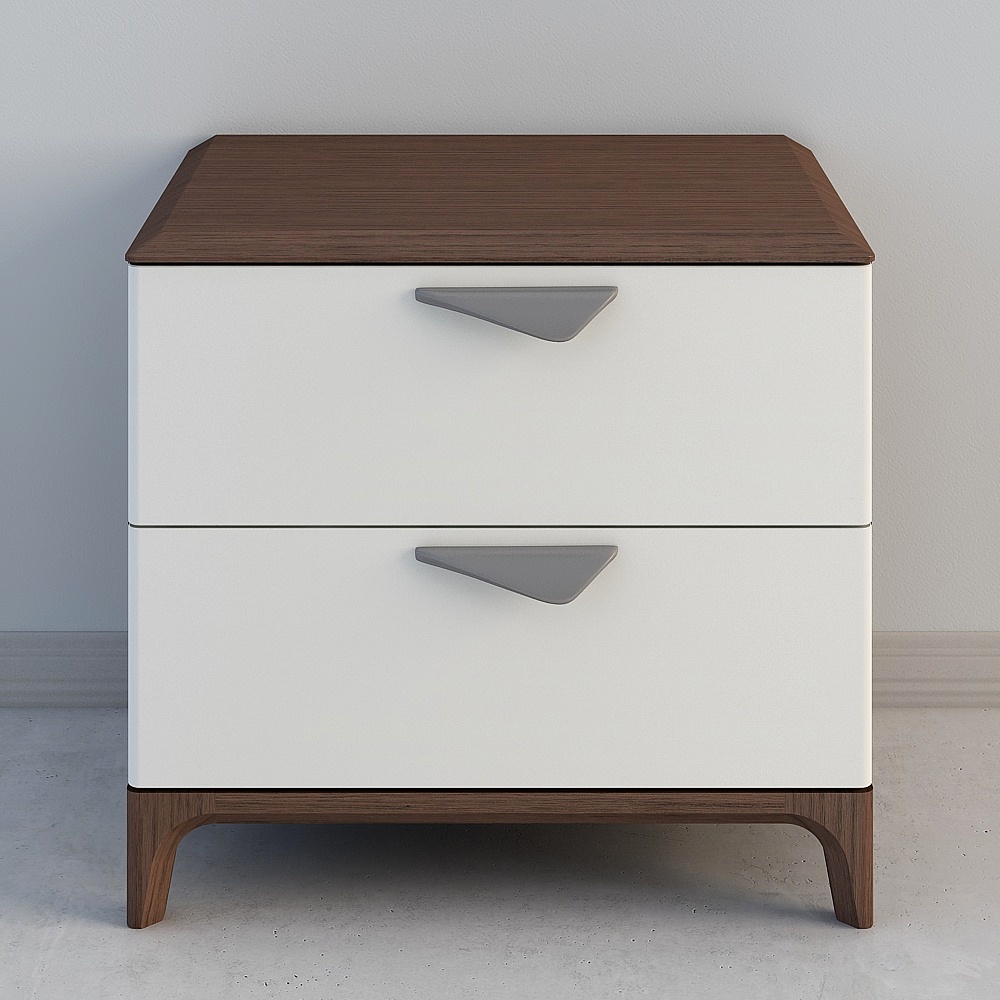 Modern Minimalist Bedside Table 3D model