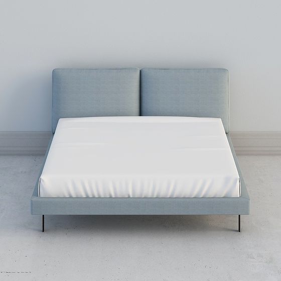 Modern Minimalist Bed Frame 3D model