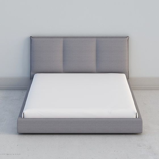 Contemporary Bed Frame 3D model for Stylish Interiors