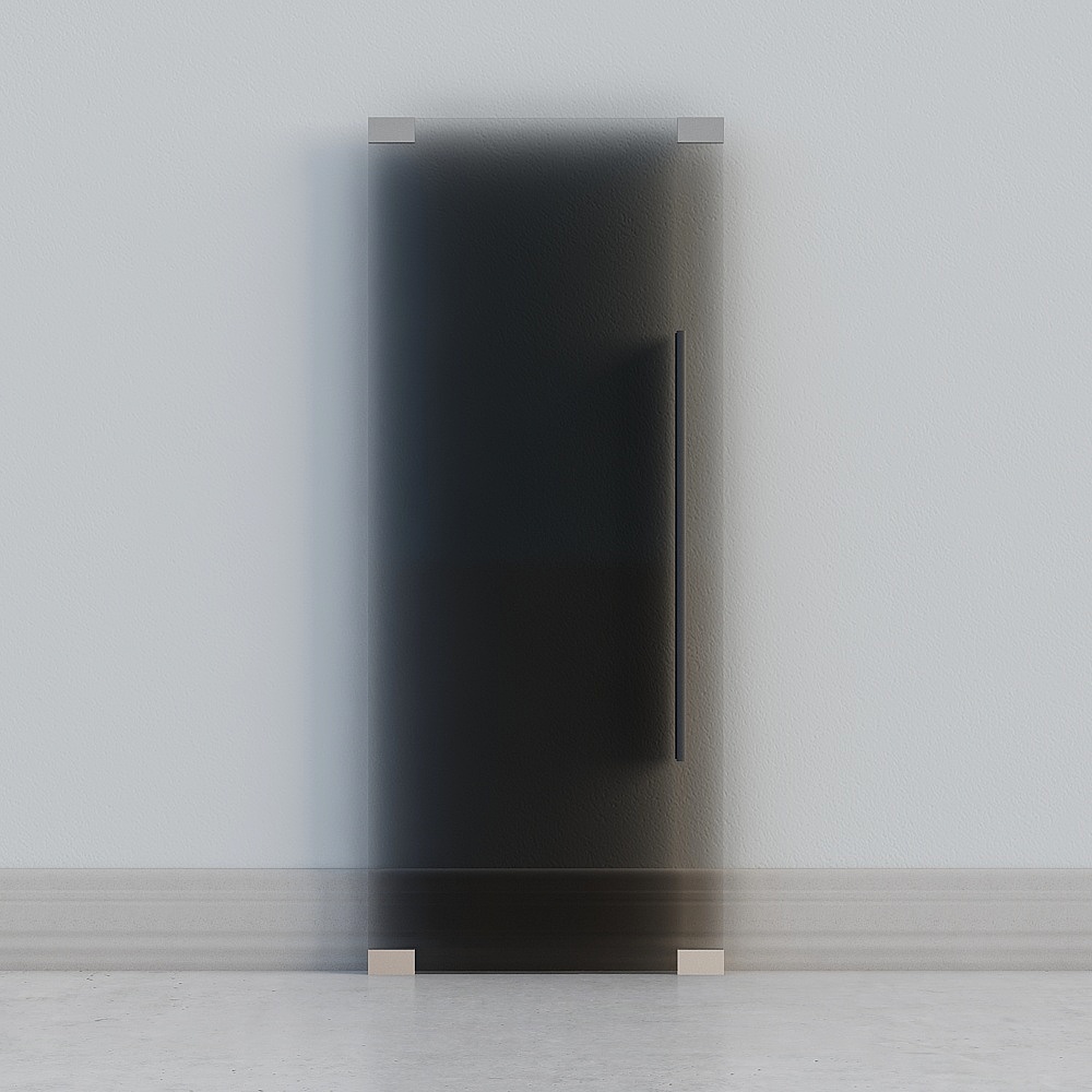 modern dark glass door
