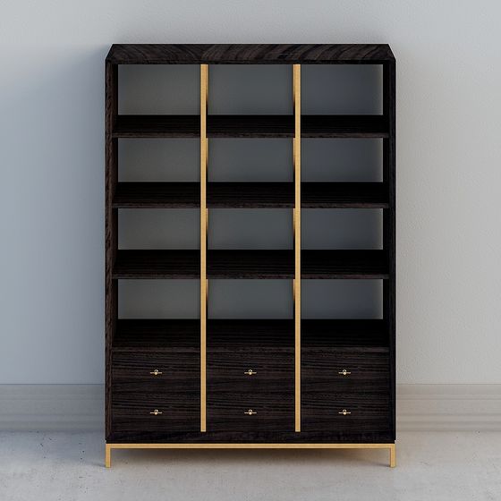 Urban Elegance Bookshelf 3D model for Modern Spaces