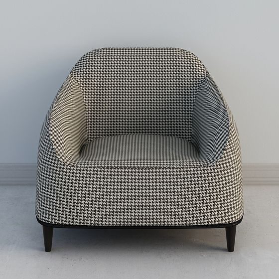 Stylish Low Poly Armchair 3D model