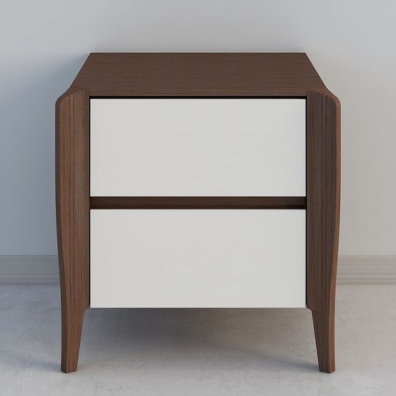 Sleek Nightstand 3D model for Contemporary Interiors