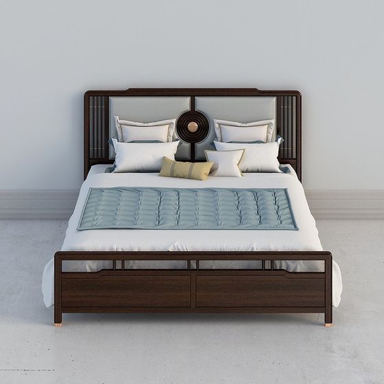 Urban Elegance Bed 3D model