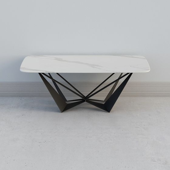Geometric Marble Table 3D model