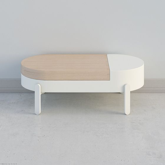 Mesa de centro blanca MPCJ002