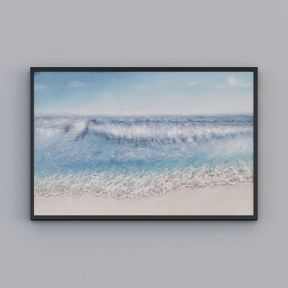 푸른 바다 매달려 그림