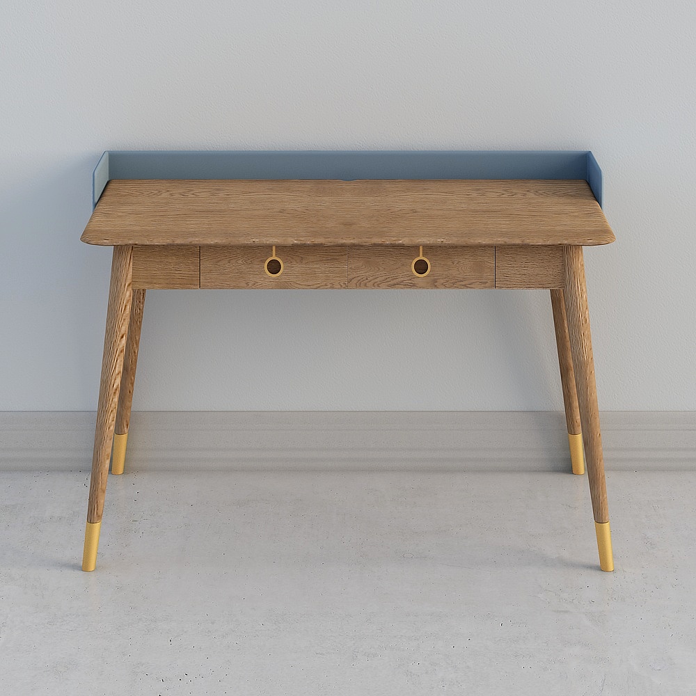 Escritorio doble ahumado de Praga