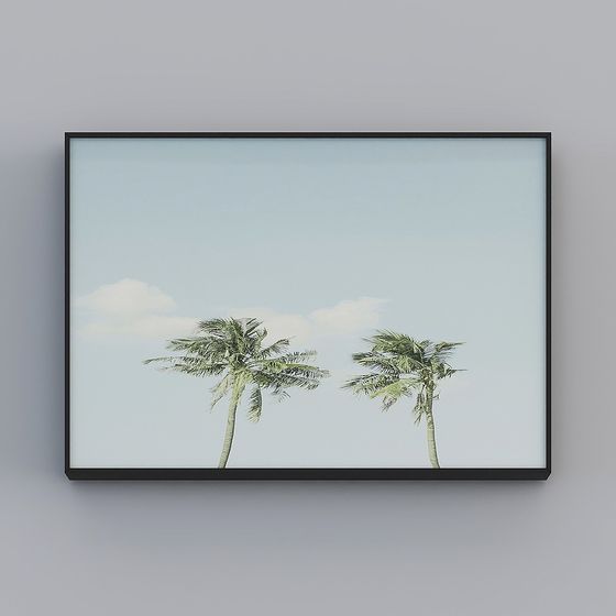 Tropical Coconut Trees 3D model