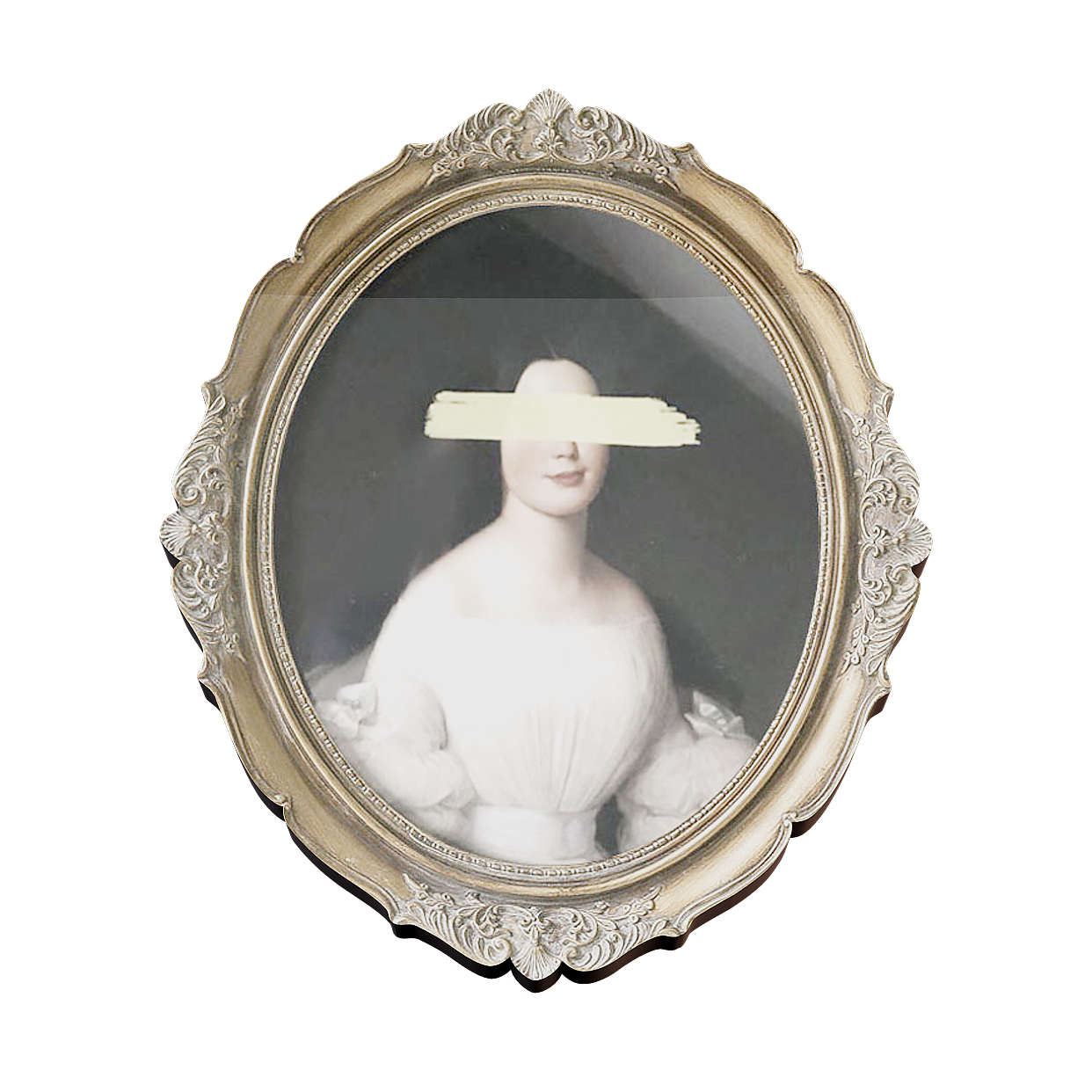 Vintage Portrait Frame 3D Model – Classic Oval Design