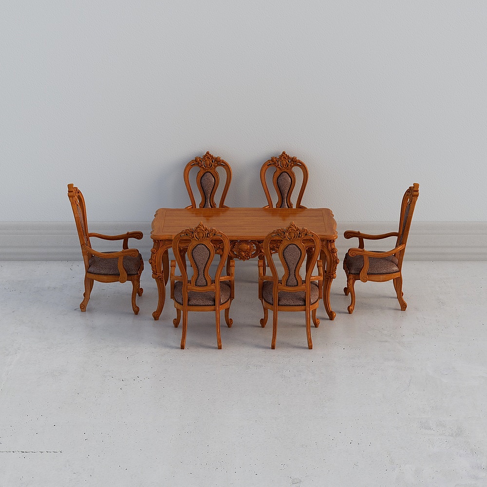 818 Dining table chairs