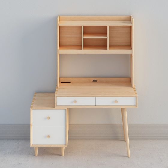 Nordic Desk 3D model for Modern Interiors