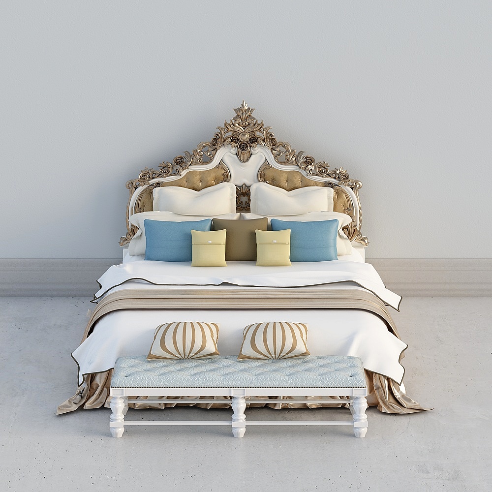 European - light luxury - double bed 01191112