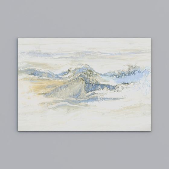 Snow Mountain Peak 3D Model